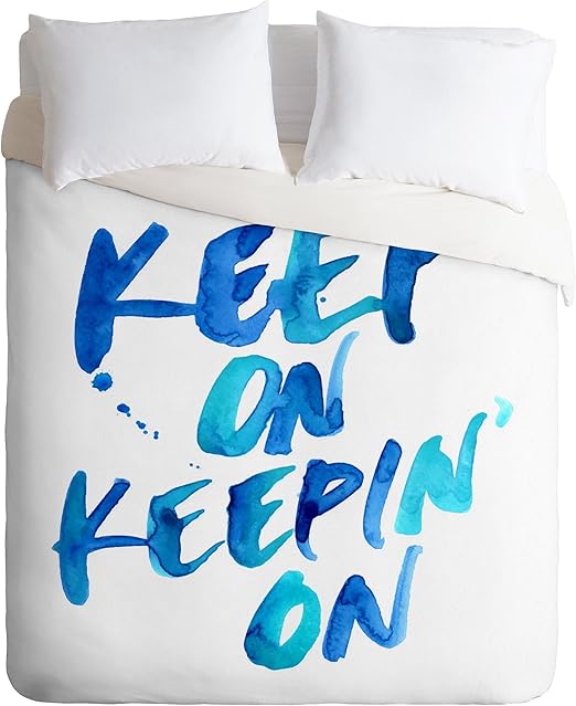 Amazon Com Deny Designs Cmy Karen Keep On Keepin On Duvet Cover