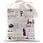 G2TUP Princess Buttercup Tote Bag Westley Fans Gift As you Wish Shoulder Bag Prince Humperdinck & Inigo Montoya Fans Gift