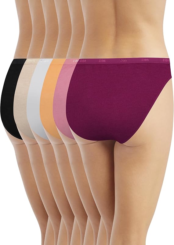 Culottes Femme Lot de 6 | Les Pockets Ecodim Coton | Douceur & Confort | Ceinture Invisible | Multicolores | Style Classique