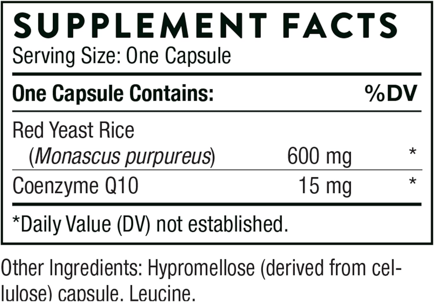 Thorne Research - Choleast - Red Rice Yeast Extract with CoQ10-120 Capsules: Health & Personal Care