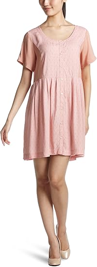 チャオパニック Ciaopanic 配色ワンピース Cp13a 71 ピンク Free ワンピース チュニック 通販 Amazon