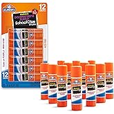 Elmer's Disappearing Purple School Glue Sticks, Washable, 6 Grams, 12 Count - Arts &amp; Crafts, Poster, Projects, Back to School, #1 Teacher Brand