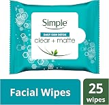 Simple Daily Skin Detox Clear & Matte Cleansing Wipes 25 Count Pack of 6 view 4