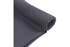 FINDUFA 28" x 54" Speaker Grill Cloth, Stereo Grill Mesh Fabric, Abrasion Resistant for Replacement Home Speaker Stage Audio KTV Boxes Repair Renovation Vintage Speakers Gray