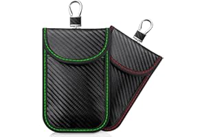COORATTYES 2024 Faraday Bag Key Protector, 2 Pack Signal Blocking RFID Key Fob Protector Pouch, Anti-Theft Car Security Cage