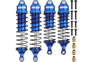 4PCS 1:10 Scale RC Car Shock Front & Rear Shock Absorber Assembled Set Compatible with 1/10 Traxxas Slash/Rustler/Stampede 4x
