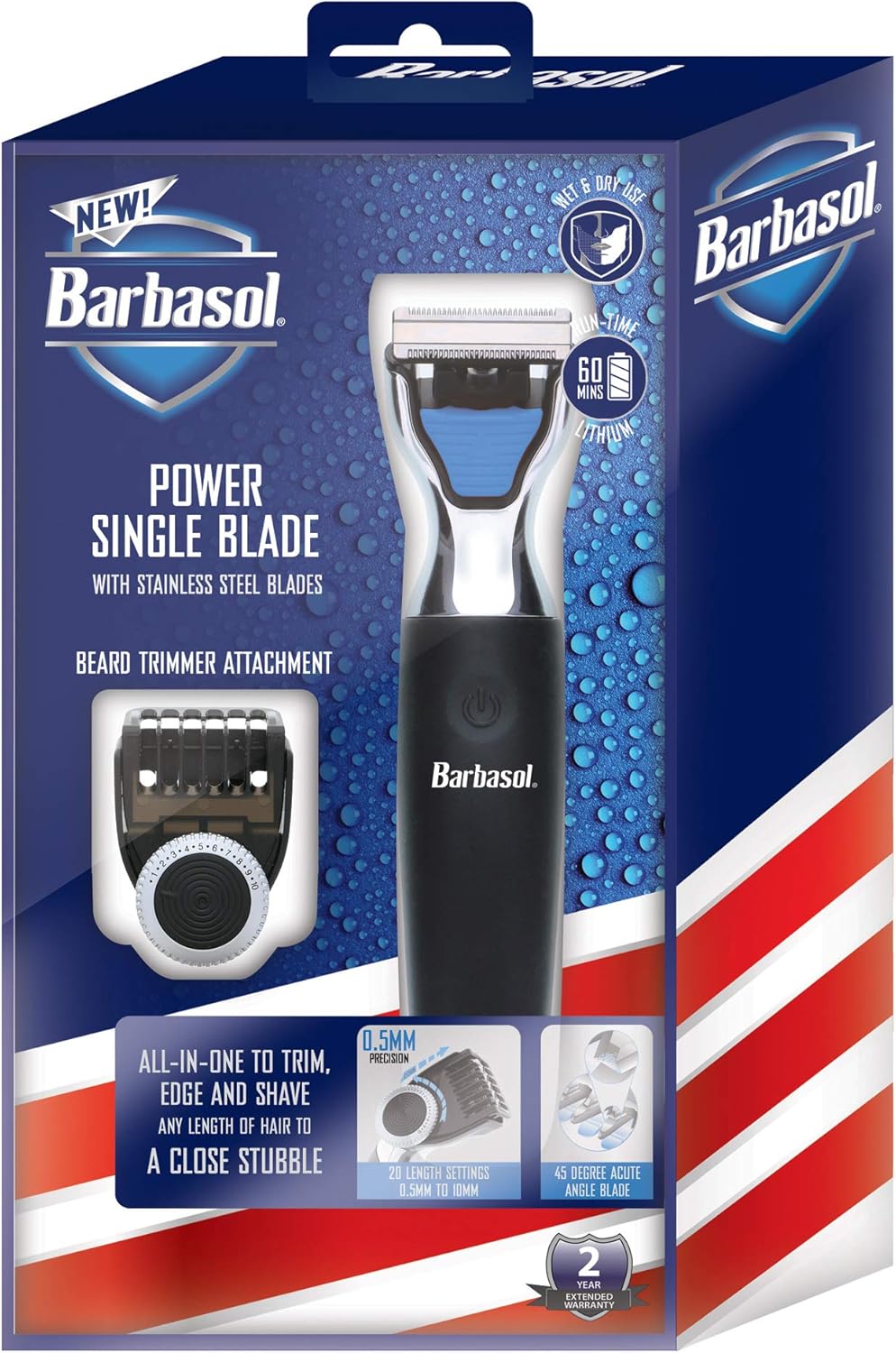 barbasol rechargeable beard trimmer