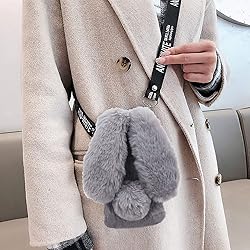 DasKAn 3D Bunny Ears Plush Case for iPhone 5 / 5S