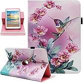 Universal 7 8 Inch Android Tablet Case Cover | for All 7.0 - 8.5 Inch Tablet, PU Leather Folio Stand Cover, 360 Degree Rotating, Multi-Angle Viewing Stand