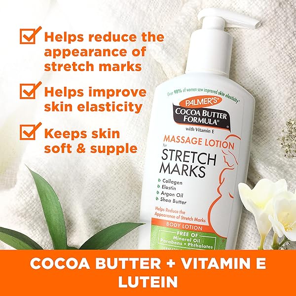 PALMER’S COCOA BUTTER FORMULA PREGNANCY SKIN CARE KIT FOR STRETCH MARKS AND SCARS, DERMATOLOGIST APPROVED, GIFT FOR MOM TO BE, 4 PIECE FULL SIZE SET