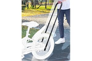 HIFLORA Children's Cycling Bike Safety Trainer Handle | Ergonomic Push Bar, 3 Heights Adjustable, Easy Install, Durable High Carbon Steel