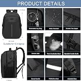 WENIG 55L 18.4 Inch Laptop Backpack USB Charge TSA Approved Water Resistant view 4