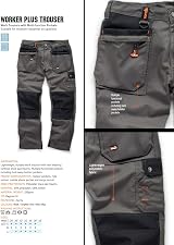 Scruffs Worker Plus Graphite Grey Work Trousers 34W Regular Leg view 5
