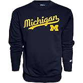 Blue 84 NCAA mens Crewneck Sweatshirt Cursive Team Color