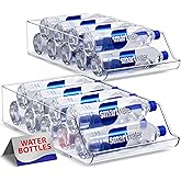 Sorbus 2-Pack Water Bottle & Can Organizer – Drink Holder for Refrigerator, Pantry, Kitchen Storage & Organization