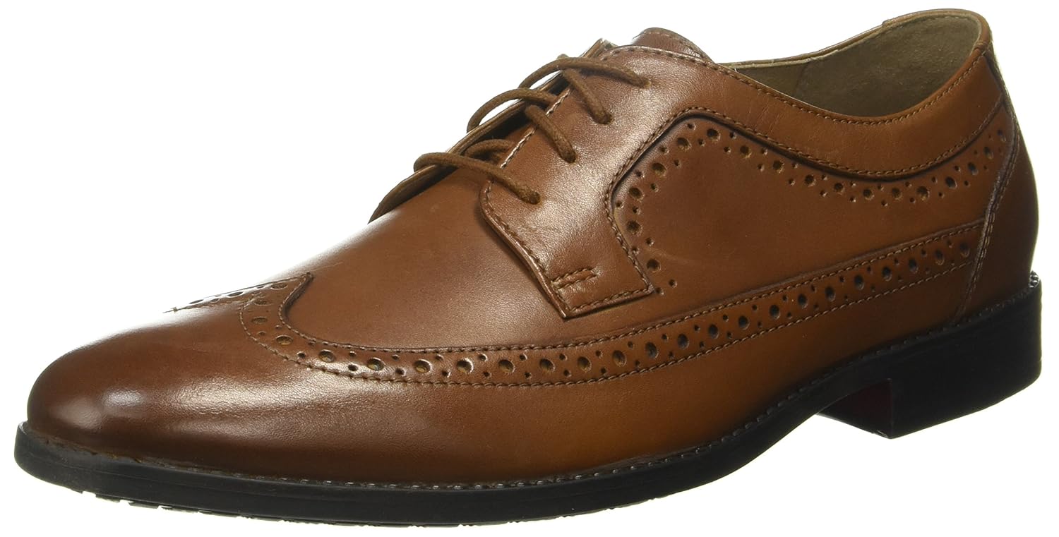 Buy Bostonian by Clarks Men Garian Wing Dark Tan Lea Buy Bostonian by Clarks Men Garian Wing Dark Tan Lea