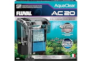 FLUVAL AquaClear 20 Power Filter, Fish Tank Filter for 5- to 20-Gallon Aquariums