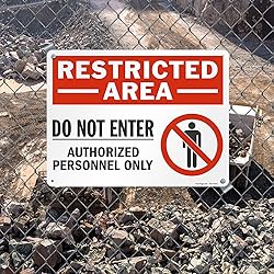 SmartSign 18 x 24 inch “Restricted Area - Do Not