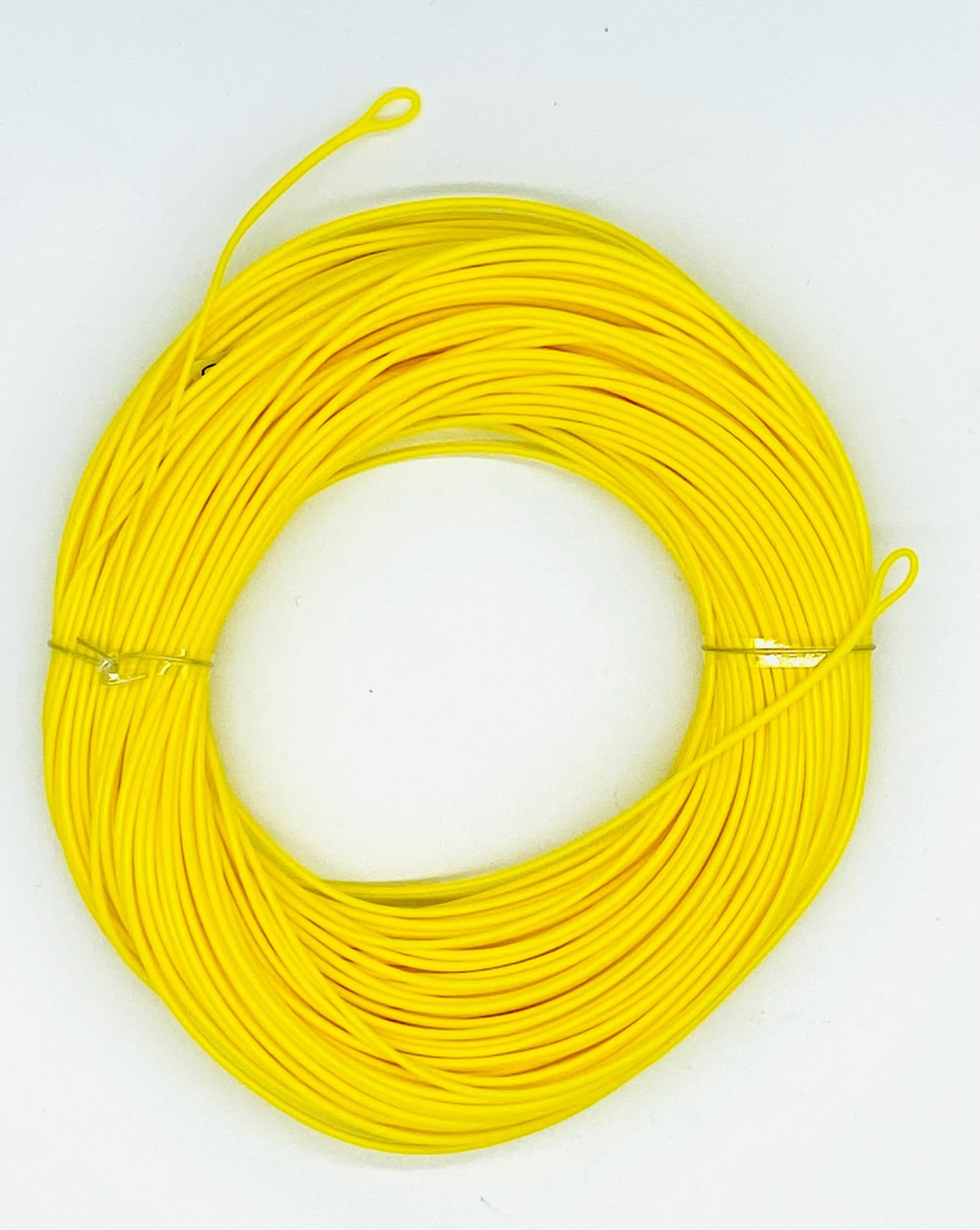 BestCity Fly Fishing Double Taper Floating Line DT7 Yellow 2 Welded Loops
