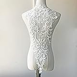 Bodice Lace Applique with Beaded Sequin Embroidery