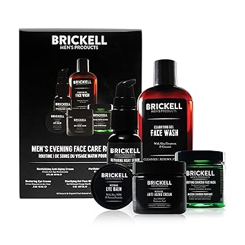 Amazon Com Brickell Men S Evening Face Care Routine I Clarifying