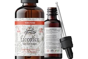FLORIDA HERBS Licorice Tincture, Organic Licorice Extract (Glycyrrhiza Glabra) Dried Root, Herbal Supplement, Non-GMO in Cold-Pressed Organic Vegetable Glycerin 2 oz, 670 mg