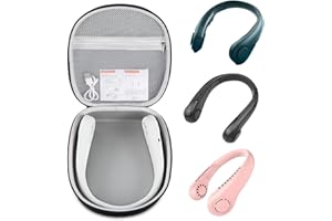 maitexi Case Compatible with PenKou/for JISULIFE/for FrSara/for CIVPOWER/for ASNUG/for DGLK Portable Neck Fan .Portable Fan Case.USB Rechargeable Personal Fan Storage Box(Box Only)