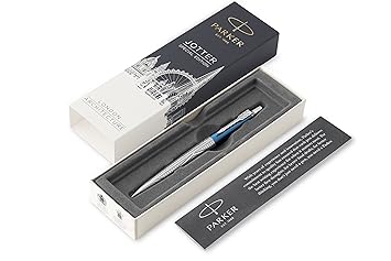 Parker 2025828 Jotter Kugelschreiber in Sonderedition, Sky Blau Modern, mittlere Minenstärke, Geschenkverpackung, (0,7 mm), b