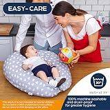 Niimo XXL+ Pregnancy Pillow & Nursing Pillow Grey Hearts 200x70 cm view 7