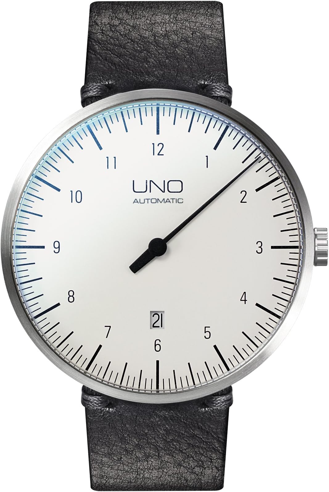 BOTTA Design"UNO Plus" Men's Analogue Automatic One-Hand Watch with Leather Bracelet 810000