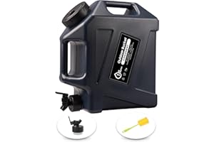 COOZMENT 3.2 Gallon/5 Gallon Water Containers with Spigot, BPA Free Water Jug, Military Green Water Tank, Multifunction Water Storage Containers for Camping Outdoor Hiking,Emergency Stroage