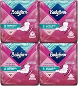 BODYFORM Ultra Long Wings Towels 8s Pack of 4 – PM1.49 Ultra Long