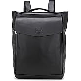 Kah&Kee Leather Laptop Backpack for Women with 14-inch Laptop Compartment Ideal for Teachers, College Students and Work
