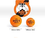 The Dog's Balls Dog Tennis Balls Orange Medium 12 Pack Non Abrasive Felt view 5