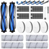 22 Pack X11 OmniCyclone Accessories for Ecovacs Deebot X11 OmniCyclone | and for Yeedi S20 Infinity Robot Vacuum,2 Roller Brush, 4 Roller Mop, 4 Sponge Filter, 4 HEPA Filter, 6 Side Brush, 2 Tools