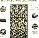 HONYAO Emergency Bivvy Bag 2 Pack Survival Sleeping Blanket Waterproof Shelter view 2