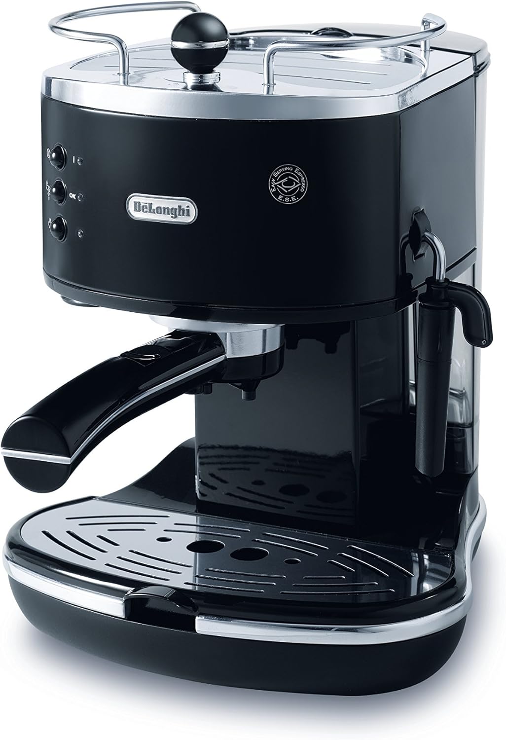 Delonghi ECO310BK Icona Machine à Espresso 15 Bars Noir Glossy Manuelle