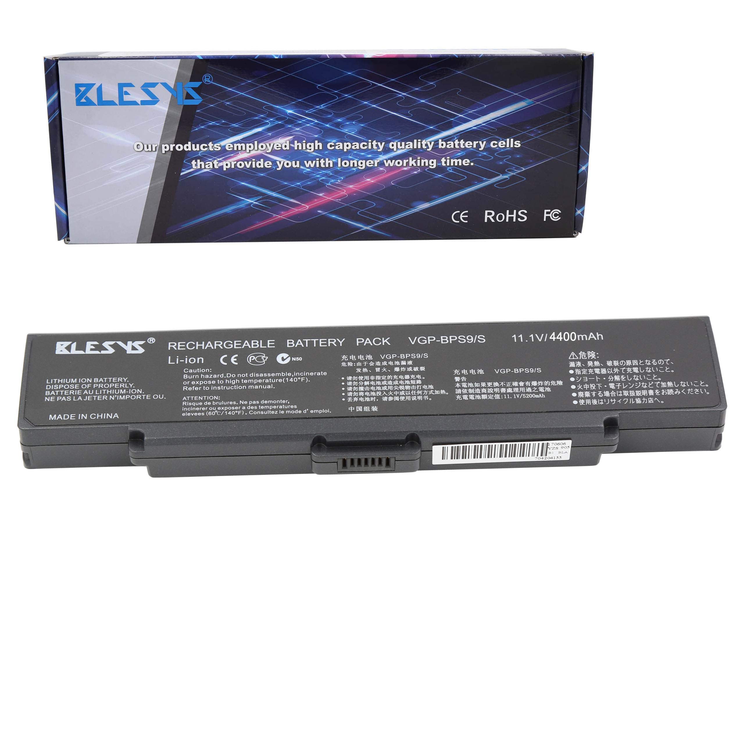 Blesys 11 1v 6 Cell Compatible With Sony Vgp Bps9 B Vgp Bps9 S Vgp Bps9a S Vgp Bps9a Vgp Bps10 Laptop Battery Black Buy Online In Dominica At Dominica Desertcart Com Productid