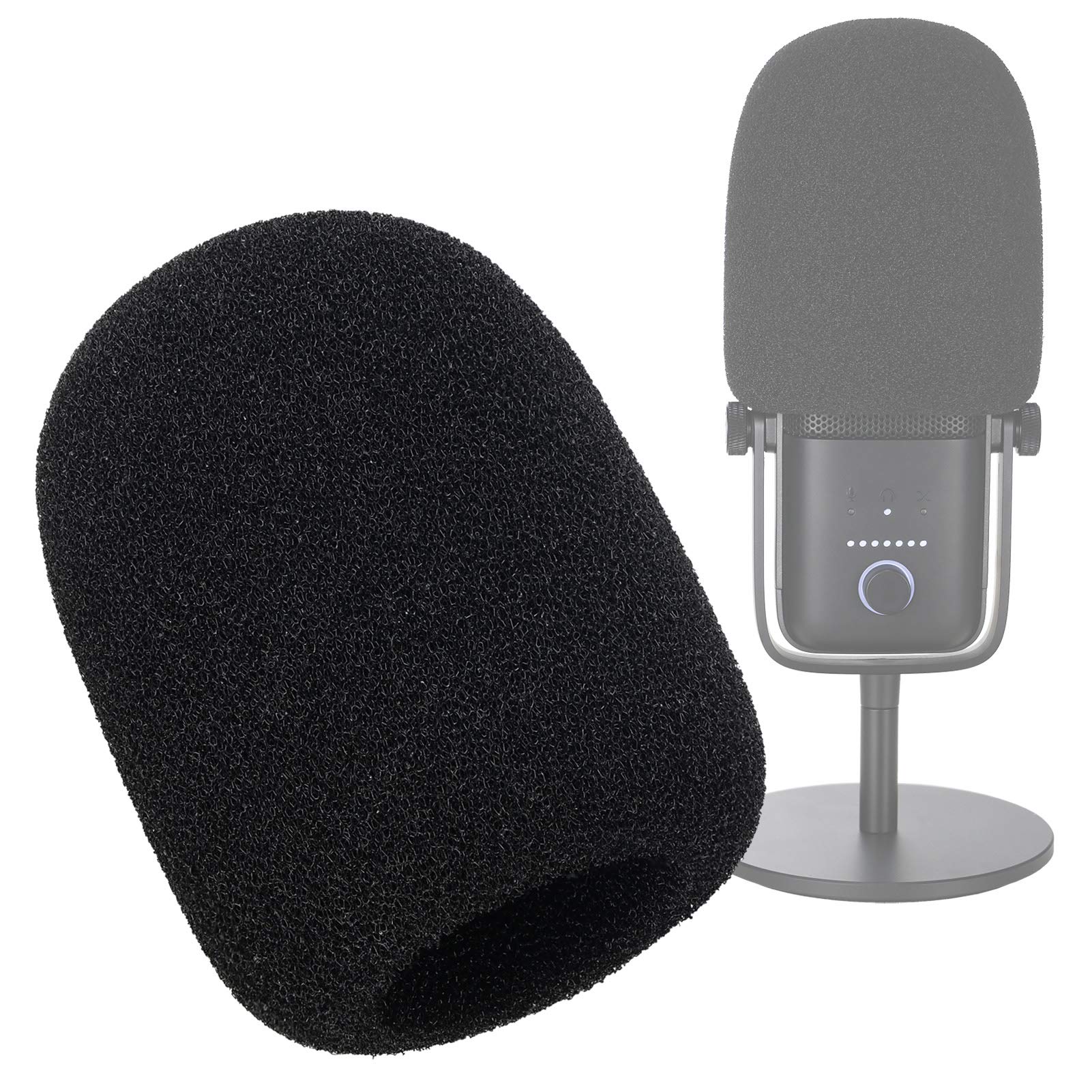 YOUSHARES Pop Filter - Mic Foam Windscreen Cover Compatible with Wave:3 Premium USB Condenser Microphone to Blocks Out Plosives