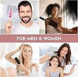Fine Lines 9 Row Mens Hair Brush for Curly Thick Hair Detangler Wigs view 5