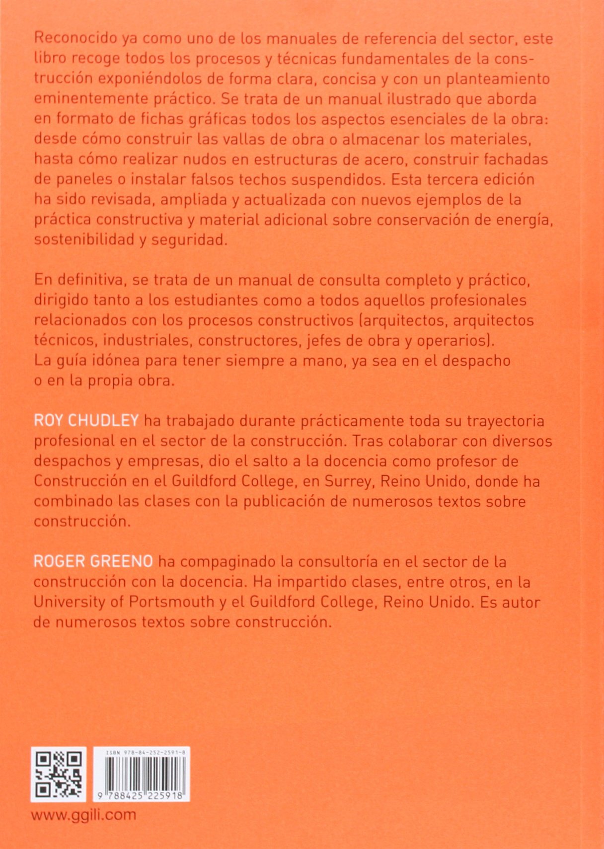 Manual de construcción de edificios: ROY/Greeno, Roger CHUDLEY:  9788425225918: Amazon.com: Books
