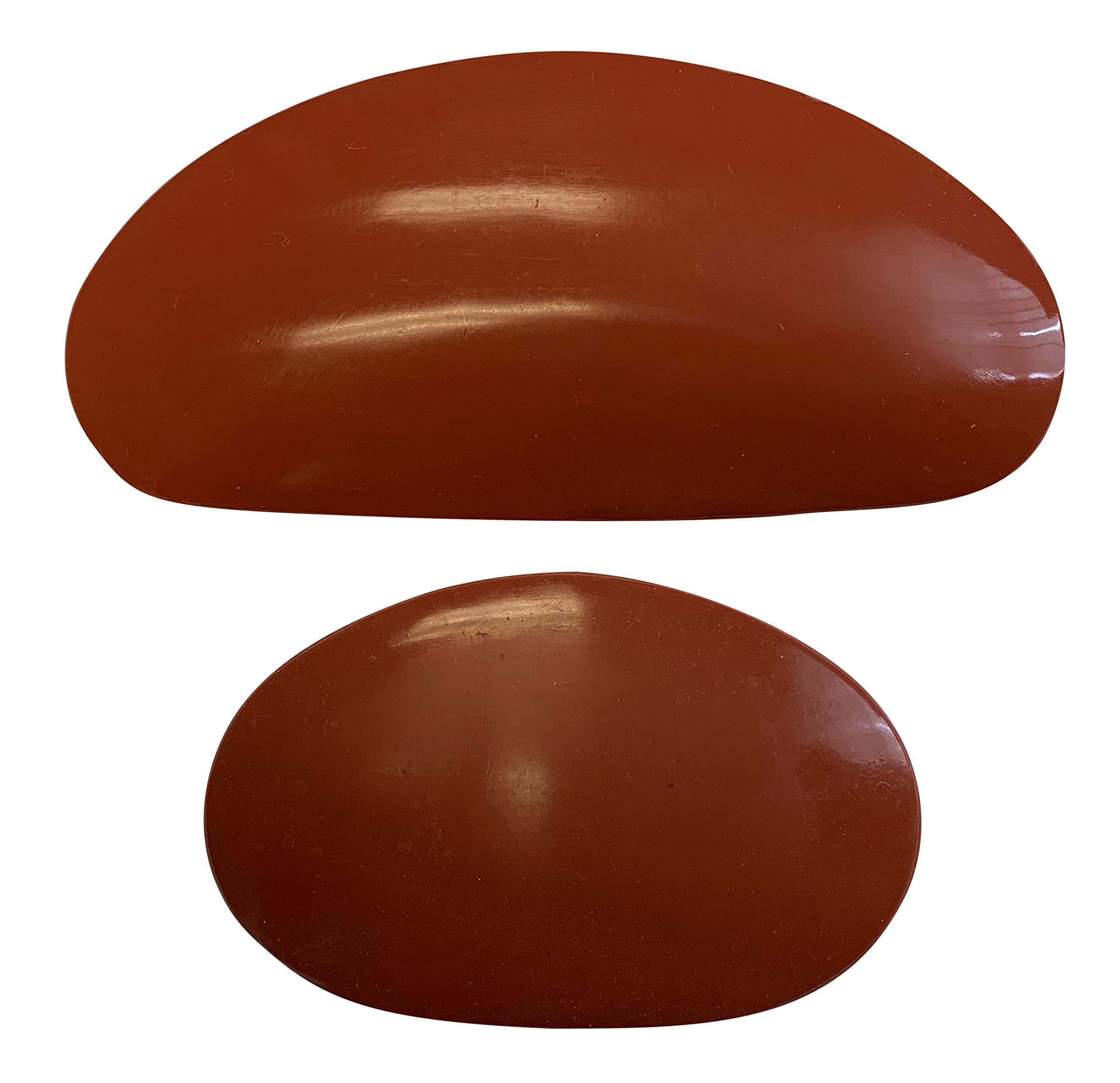 Pottery Tools Rubber Kidney Throwing Rib Smoothing Finishing Tool for Clay (One of Each)