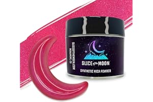 SLICE OF THE MOON Red Blue Mica Powder | Skin Safe, Fine Pigment Powder for Epoxy Resin, Body Butter, Lip Gloss, Candle Color Dye, Soap Colorant & Slime Pigment Dust — 0.42oz (12g)
