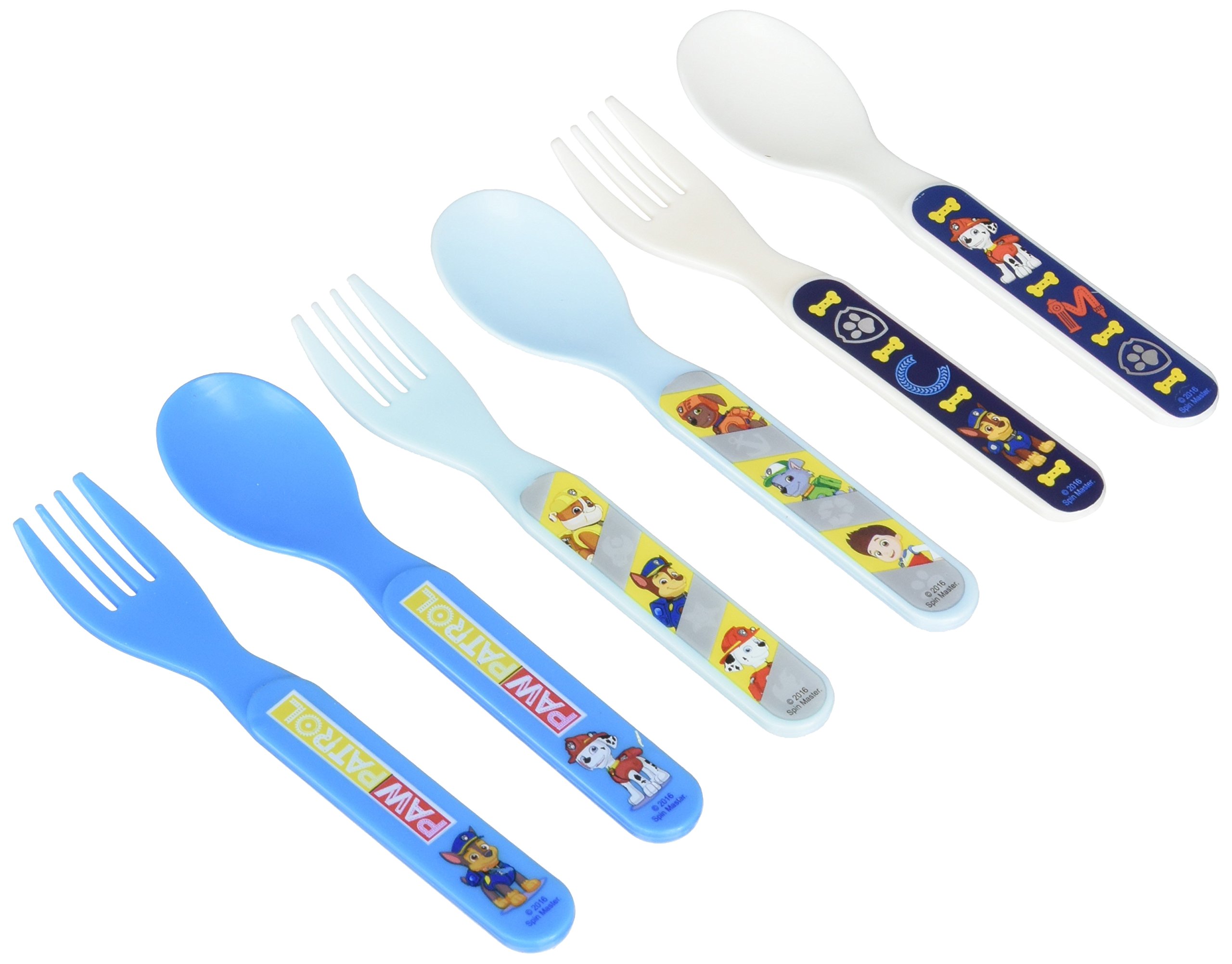 Nickelodeon Girls 6 Piece Paw Patrol Fork & Spoon Set Baby