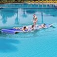 GLACER Floating Water Mat, Floating Water Pad, Tear-Resistant XPE Foam, Large Float Pad, Large Swim Mat, Roll-up Pool Float Mat for Relaxing and Recreation, for Beach, Lake, Pool