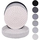 10 Inch Trivets for Hot Dishes, 6 Pack Hot Pads with Storage Basket | Extra Large, Thick Heat Resistant, For Hot Pots and Pans, Knitting Cotton, Prevent Scratches and Stains