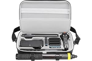 Carrying Case for Insta360 X5 Accessories, Portable Insta 360 X5 X4 Action Camera Waterproof Travel Bag with Shoulder Strap, 