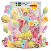 Bubs Swedish Candy Mix - Authentic Sweet and Sour Swedish Gummies - 1 lb | Gummy Candy From Sweden - Bubs Rombs, Bubs Ovals, Big Swedish Candy Skulls, Fizzy Bottles - A Candy Gift for Candy Lovers