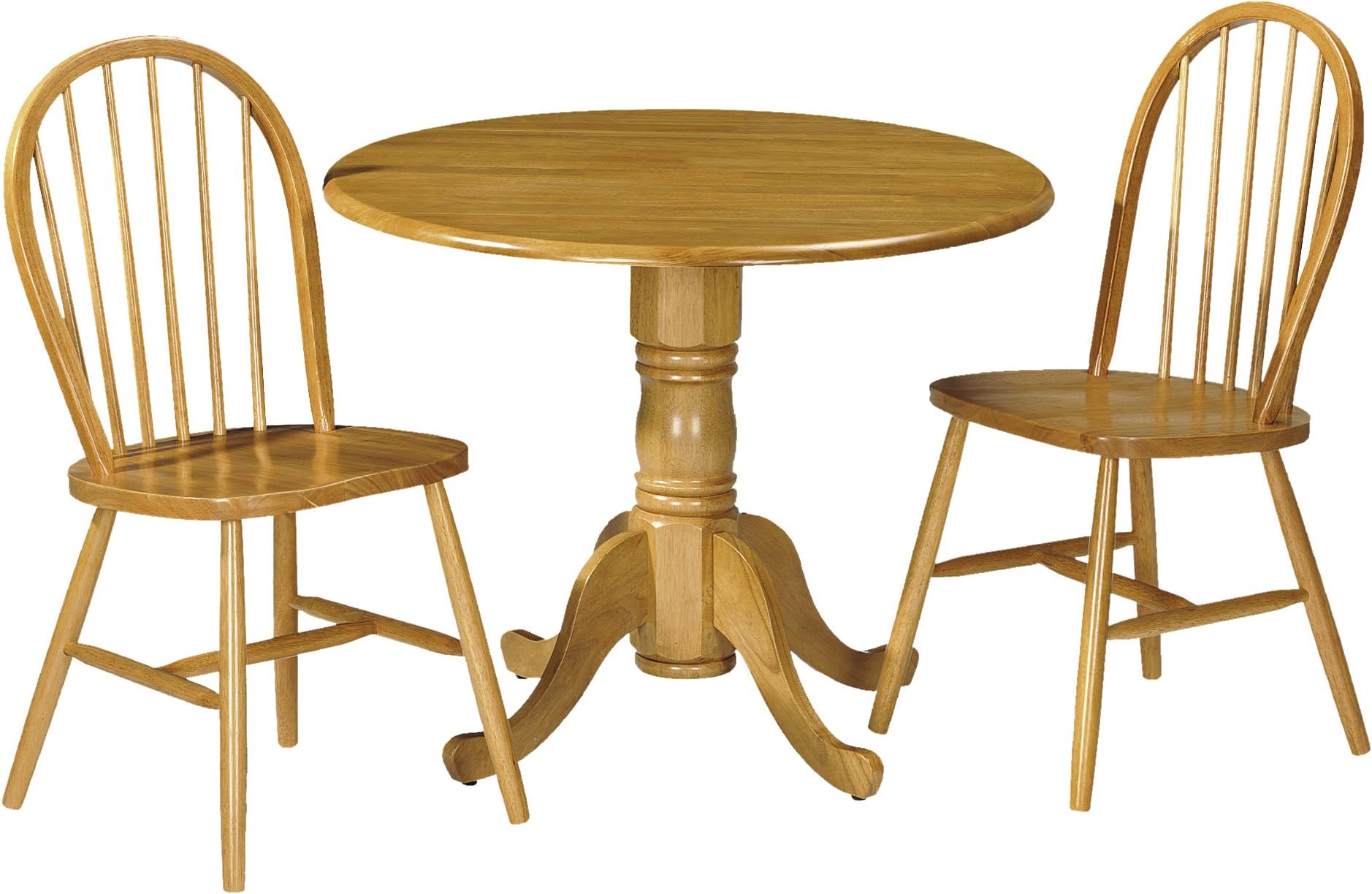 Julian Bowen Dundee Dining Table & 2 Windsor Chairs, Honey