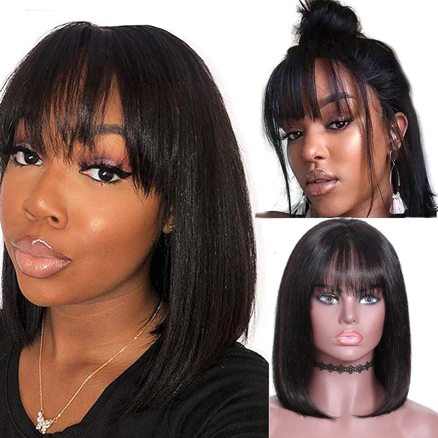 Frontal with bangs Clearance